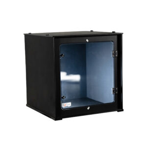 24 inch deep X 24 inch wide X 24 inch high cube black hpde reptile enclosure